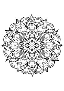 Mandala from free coloring books for adults   1