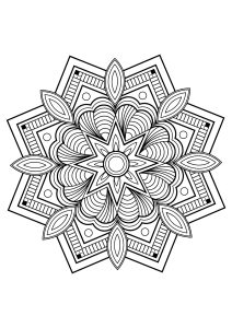 Mandala from free coloring books for adults   10