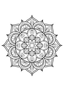 Mandala from free coloring books for adults   11