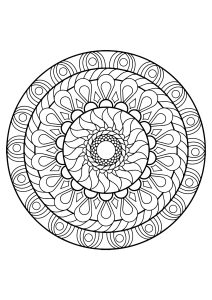 Mandala from free coloring books for adults   12