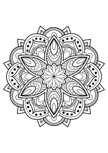 Mandala from free coloring books for adults   16