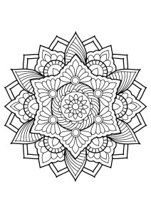 Mandala from free coloring books for adults   18