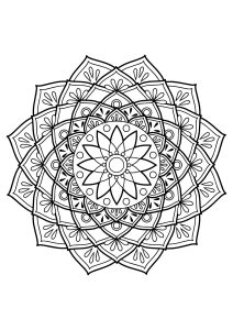 Mandala from free coloring books for adults   19