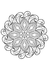 Mandala from free coloring books for adults   2