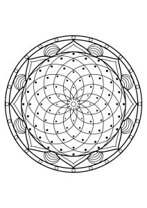 Mandala from free coloring books for adults   20