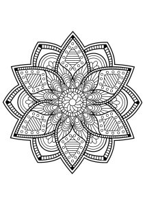 Mandala from free coloring books for adults   24