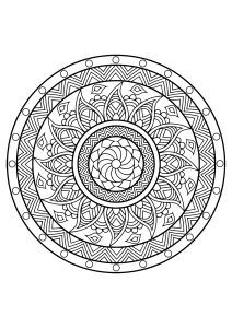 Mandala from free coloring books for adults   25