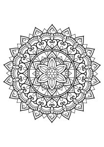 Mandala from free coloring books for adults   29