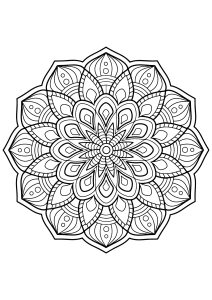 Mandala from free coloring books for adults   3