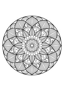 Mandala from free coloring books for adults   30