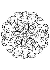 Mandala from free coloring books for adults   6