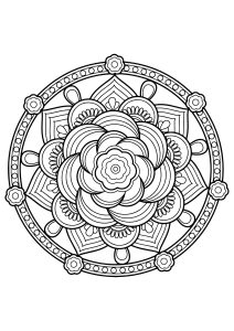 Mandala from free coloring books for adults   7