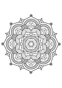 Mandala from free coloring books for adults   8