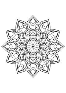 Mandala from free coloring books for adults   9