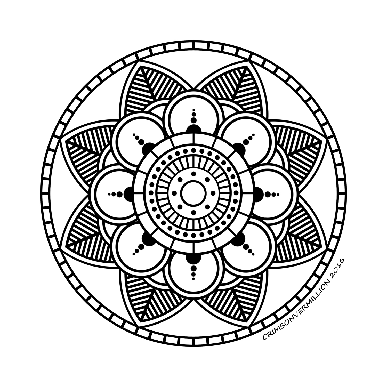 Mandalas Coloring Page : The wheel of cosmic truth Printable Mandalas Coloring Page for adults : The wheel of cosmic truth