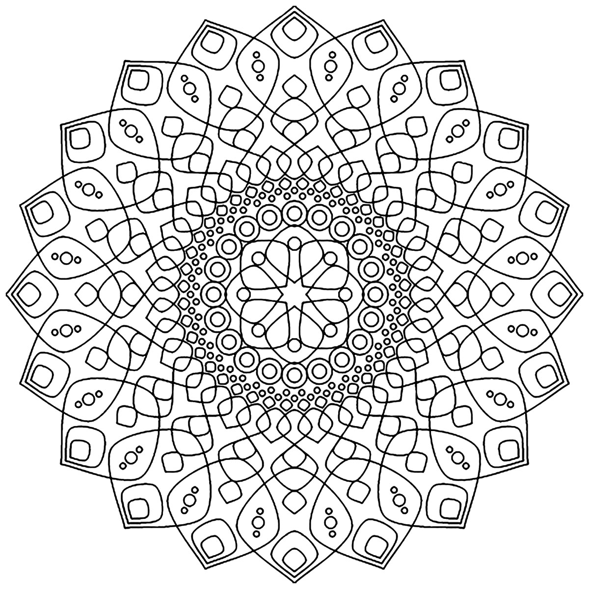 Mandala Coloring Pages For Anxiety