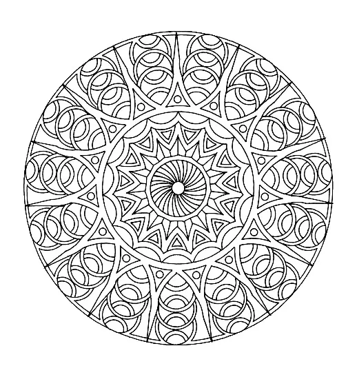 Free-mandala-for-to-print-:-8 (Printable Coloring Page for adults)
