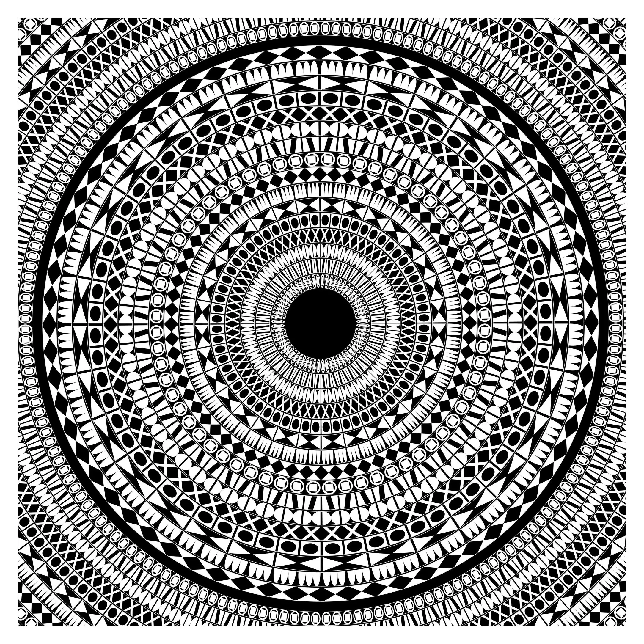 Extremly complex mandala to color by Dukepope