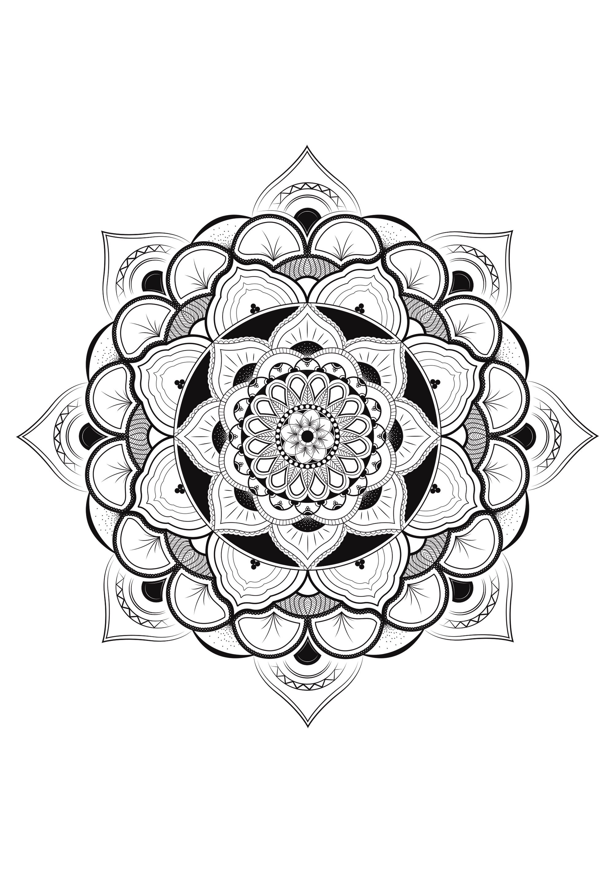 Pretty mandala with lot of details