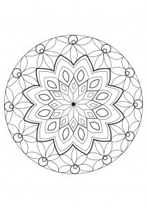 Coloring page adults mandala Celine