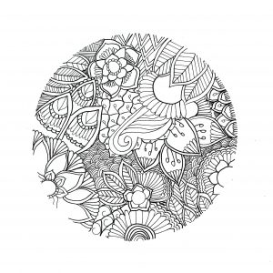 Coloring mandala cercle for chloe
