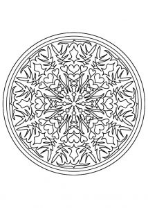Coloring mandala difficile 9