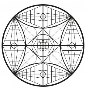 Mandala complexe abstrait