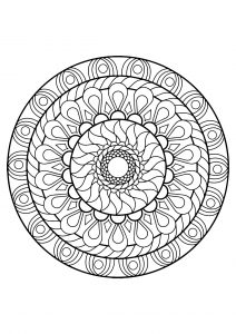Mandala from free coloring books for adults   12