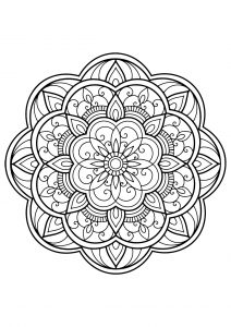 Mandala from free coloring books for adults   14