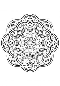 Mandala from free coloring books for adults   14