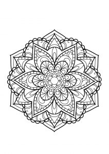 Mandala from free coloring books for adults   15