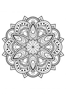 Mandala from free coloring books for adults   16