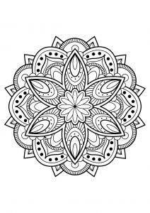 Mandala from free coloring books for adults   16