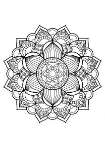 Mandala from free coloring books for adults   17