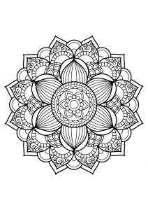 Mandala from free coloring books for adults   17