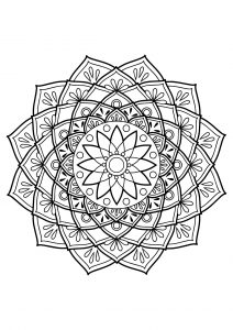 Mandala from free coloring books for adults   19