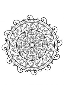 Mandala from free coloring books for adults   21