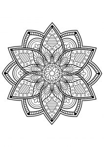 Mandala from free coloring books for adults   24