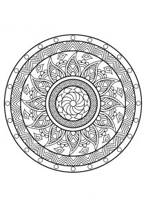 Mandala from free coloring books for adults   25