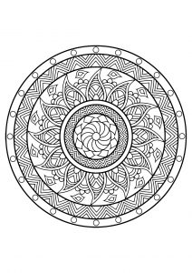 Mandala from free coloring books for adults   25