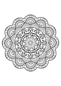Mandala from free coloring books for adults   26