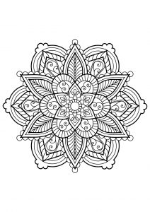 Mandala from free coloring books for adults   28