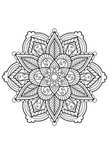 Mandala from free coloring books for adults   28