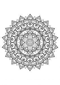 Mandala from free coloring books for adults   29