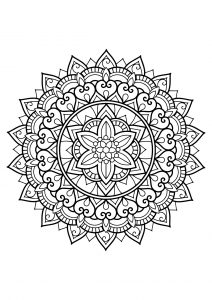 Mandala from free coloring books for adults   29