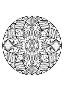 Mandala from free coloring books for adults   30