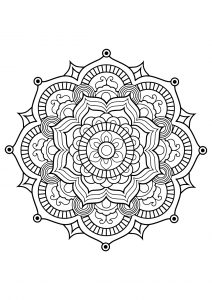 Mandala from free coloring books for adults   8