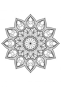Mandala from free coloring books for adults   9