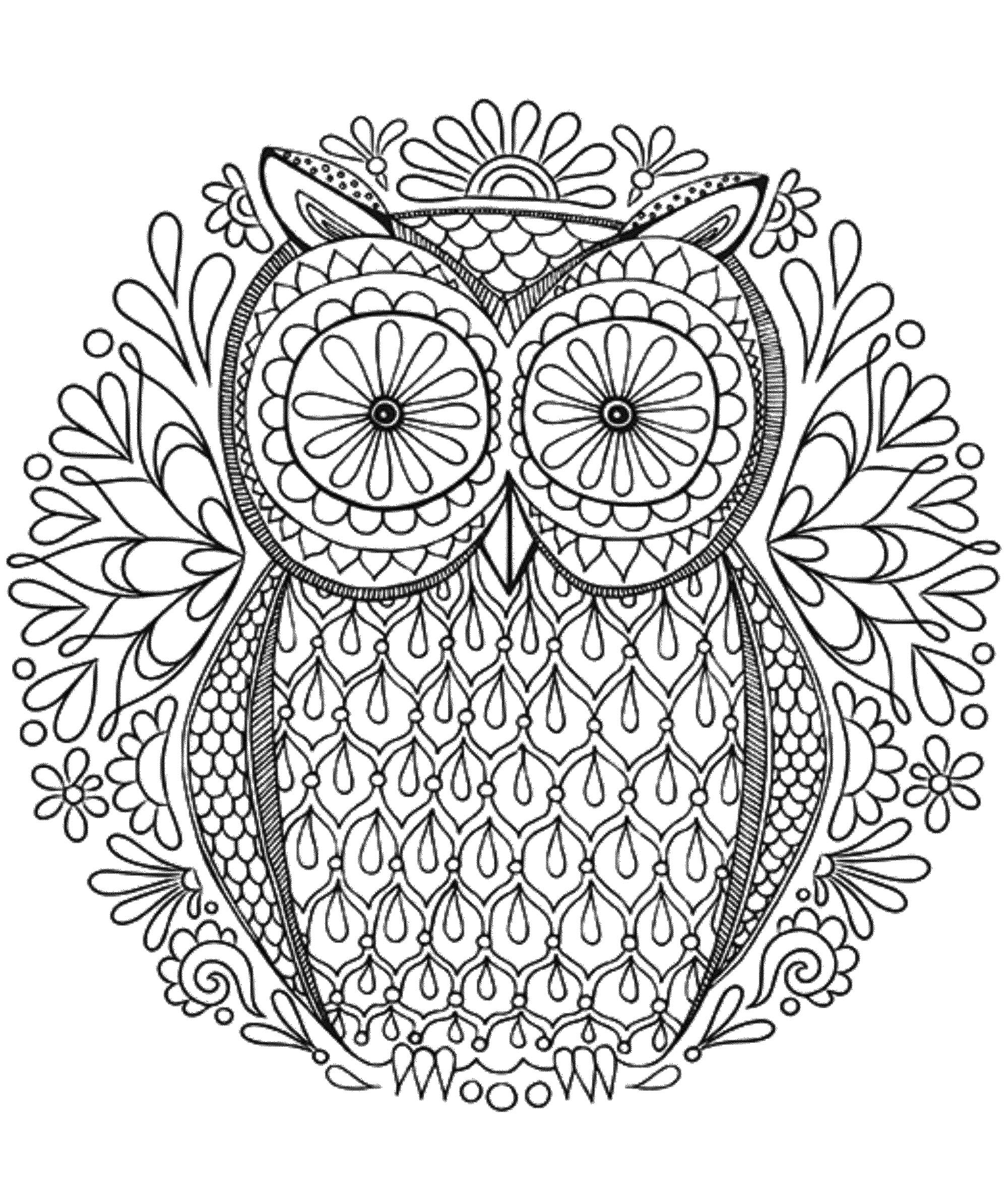 mandala coloring pages wall art - photo #12