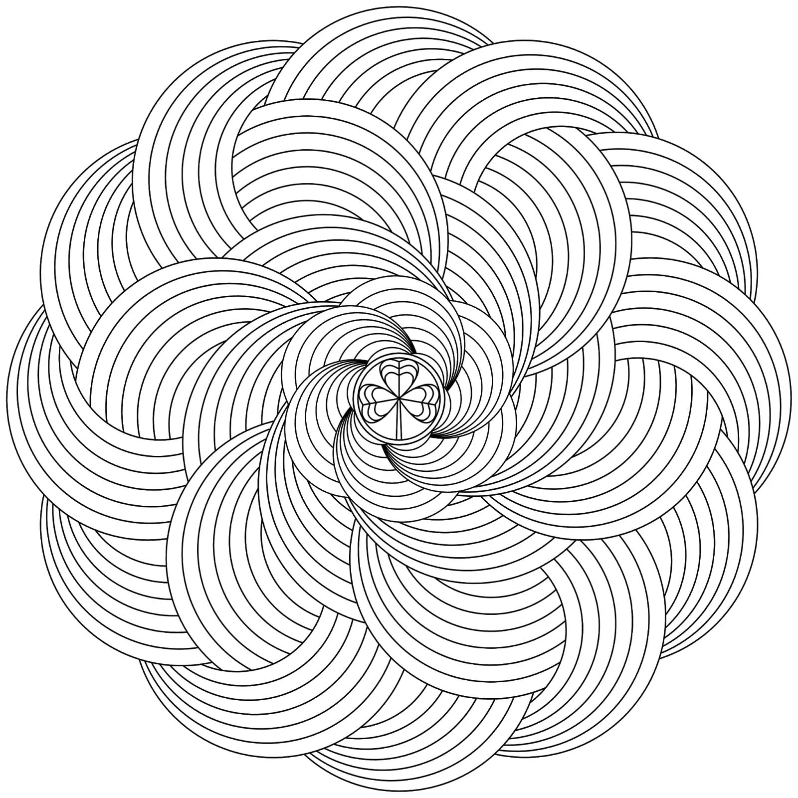 Mandala to download in pdf - 7 (Printable Coloring Page for adults)